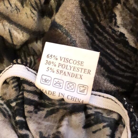 XJ Boost Animal Print Peacock One Shoulder Bodycon Dress Size L/XL - Picture 7 of 9